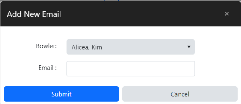 Add Bowler Email