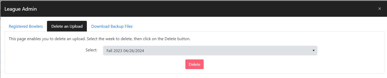 Delete an Upload