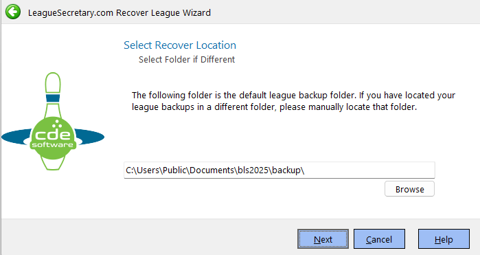 Download Backup Files BLS